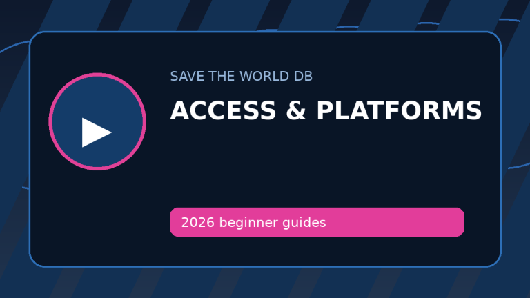 access Save the World Save the World guide image