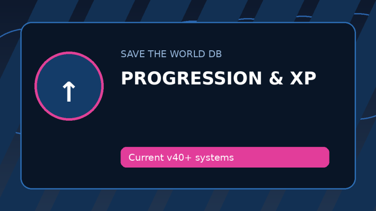 Survivor XP in Save the World Save the World guide image